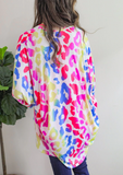 Everly Colorful Leopard Cardigan