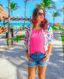 Everly Colorful Leopard Cardigan