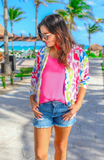 Everly Colorful Leopard Cardigan