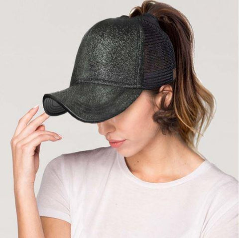 All Things that Glitter Pony Tail Baseball Caps - by-Simply-Southern-Pretty-Please-on-Broad-Boutique