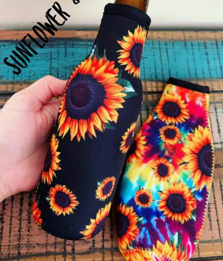 Sunflower Bottle Koozie - Pretty Please on Broad