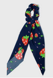 Long Ponytail Fruit Print Scrunchie - Pretty Please on Broad