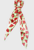 Long Ponytail Fruit Print Scrunchie - Pretty Please on Broad