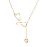 Nurses Stethoscope Necklace With Heart - Pretty Please on Broad