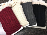 Knit Lace Boot Cuffs