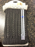 Knit Lace Boot Cuffs