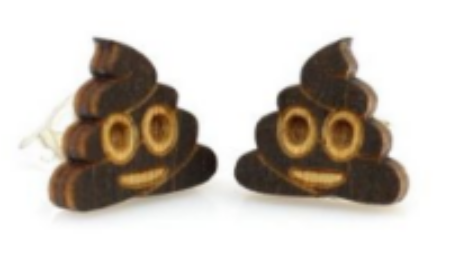 Oh SH*T! Stud Earrings - Pretty Please on Broad