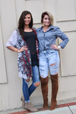 Steel Blue Button Up Shirt