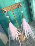Pretty in Pink, Light as a Feather Earrings