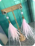 Pretty in Pink, Light as a Feather Earrings