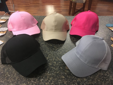 Ponytail Caps - Pretty Please on Broad Chicks Boutique