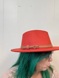 The Perfect Wide brim Hat in Rust