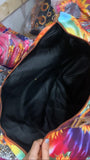 Sunflower Overnight Duffle Duffel Weekender Sunflowers Obsessed Tie Dye Tye Dye fringed hot trending_Pretty Please on Broad online boutique Altavista Lynchburg Forest VA NOLA