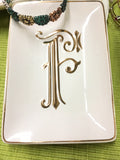 Monogram Initial tray