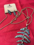 Nautical patina fish necklace set_Pretty Please on Broad Boutique