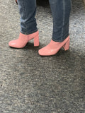 Best boutique near me Altavista Lynchburg VA online Virginia Wine Chicks Mos Closet pretty in pink barbie patent boots booties hot trend