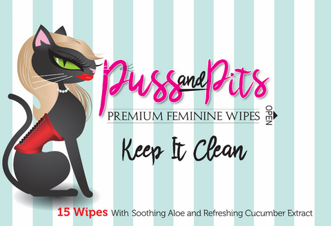 Puss and Pits Hypoallergenic Body Wipes - Pretty Please on Broad